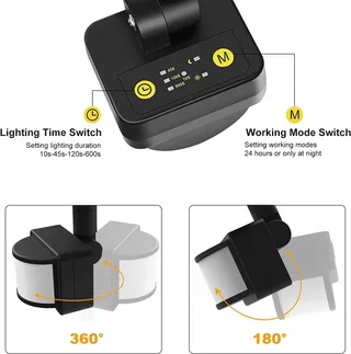MEIKEE LED Schijnwerper 15W 1200LM 6500K Bewegingsmelder IP66 — miniatuur 4