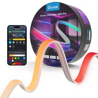 GOVEE COB LED Strip Pro 3m RGBIC Warm Wit 3780 LED Alexa Google