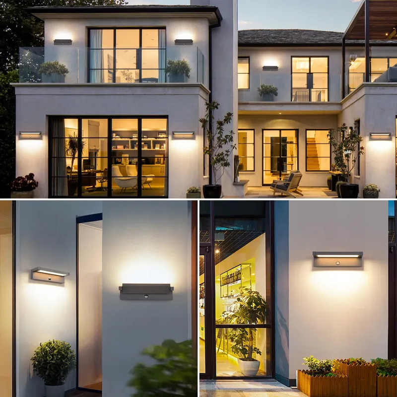 KUKAK LED Wandlamp Buiten Bewegingsmelder 36W IP65 3000K — foto 2