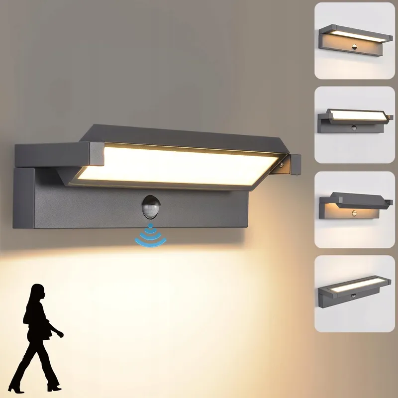 KUKAK LED Wandlamp Buiten Bewegingsmelder 36W IP65 3000K — foto 1