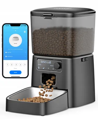 ONEISALL Automatische Voederautomaat 3,5L WiFi App Kat Hond