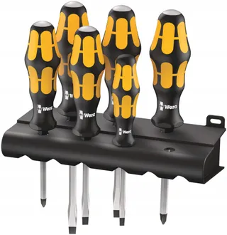 WERA Schroevendraaierset 932/6 Kraftform Plus 6-delig met Houders