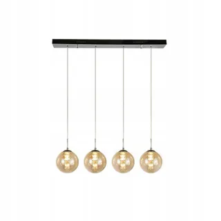 CBJKTX Hanglamp 4-Lamps Glas Amber — miniatuur 9