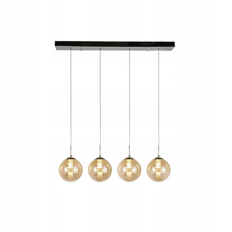 CBJKTX Hanglamp 4-Lamps Glas Amber — foto 9
