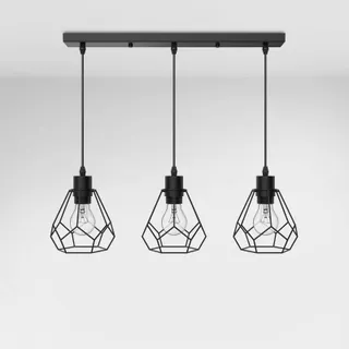 EMKE Hanglamp Vintage 3-Lamps Eetkamer Keuken Woonkamer — miniatuur 1