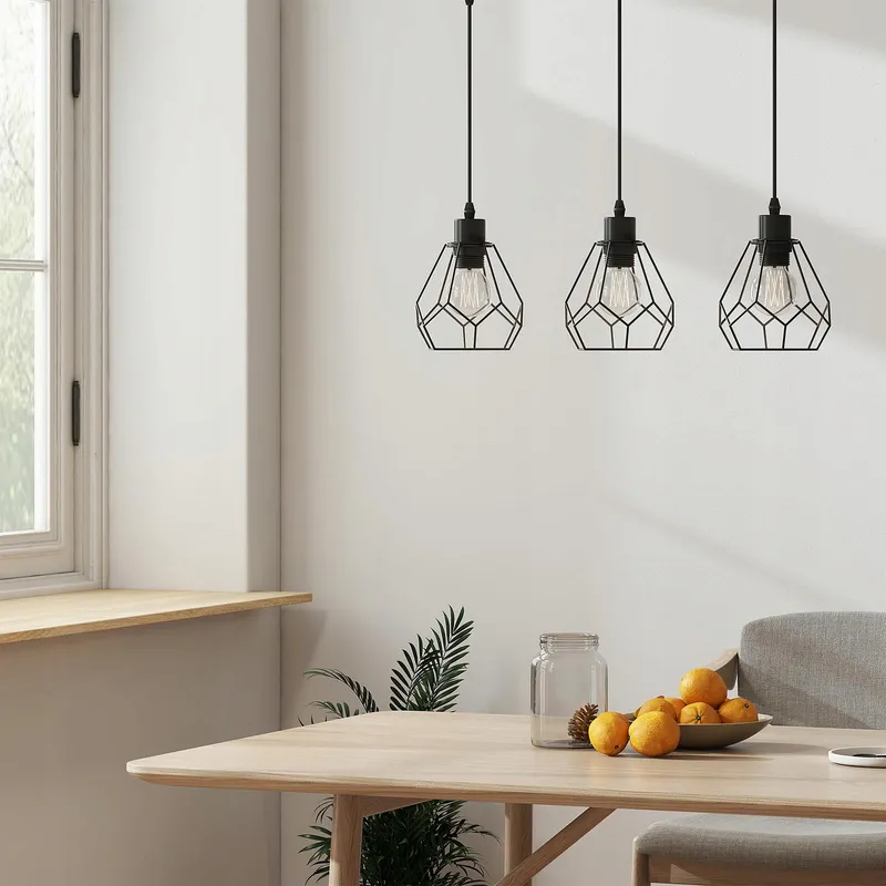 EMKE Hanglamp Vintage 3-Lamps Eetkamer Keuken Woonkamer — foto 5