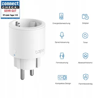 TAPO Nano Smart Stopcontact WiFi P115 Energiecontrole Alexa Google