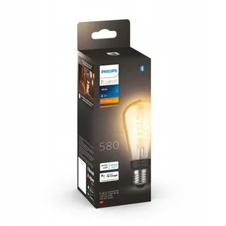 PHILIPS Hue White Filament E27 ST64 550lm Warm Licht Dimbaar