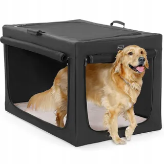 PETSFIT Opvouwbare Hondenbench Grote Honden Zwart XL
