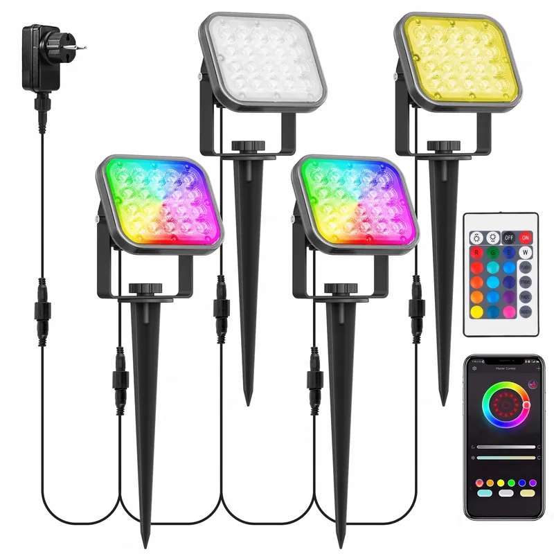 NATPOW LED Tuinverlichting RGB IP65 Bluetooth 16 Miljoen Kleuren — foto 1