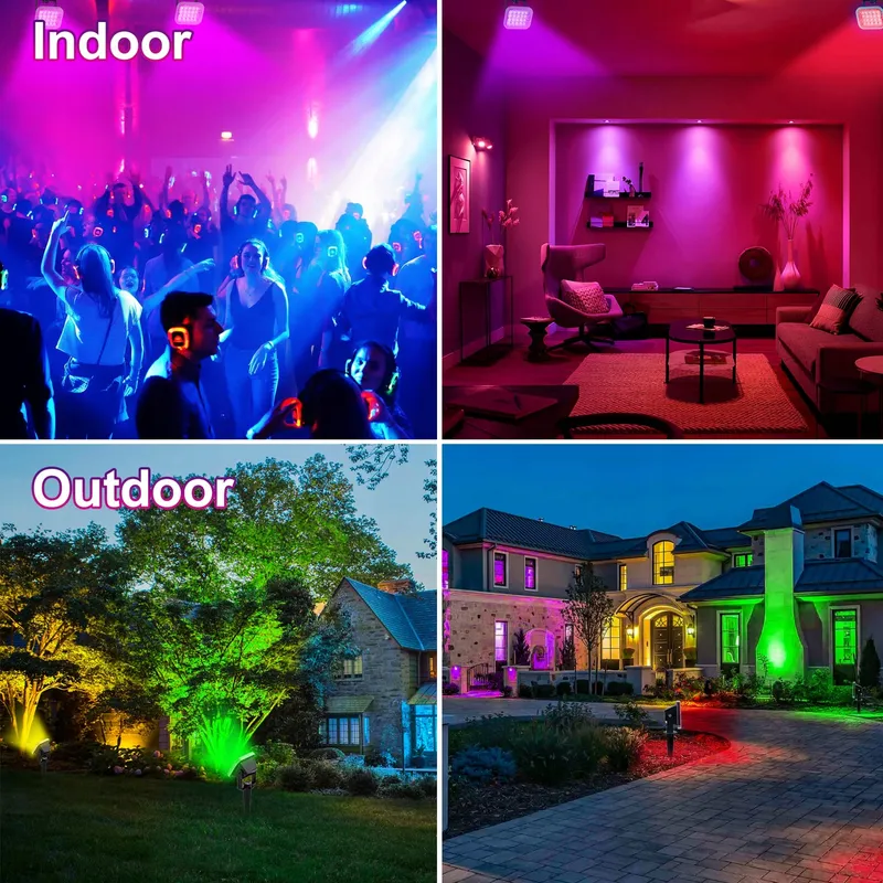 NATPOW LED Tuinverlichting RGB IP65 Bluetooth 16 Miljoen Kleuren — foto 7