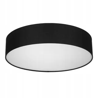 REV Plafondlamp Rond 50cm Stoffen Kap Vintage Zwart