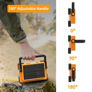 DANCINGBOAR 30W LED Solar Accuschijnwerper 4 Modi PowerBank 5400mAh — miniatuur 6