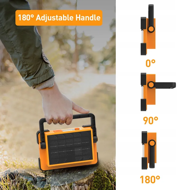 DANCINGBOAR 30W LED Solar Accuschijnwerper 4 Modi PowerBank 5400mAh — foto 6