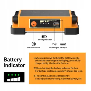 DANCINGBOAR 30W LED Solar Accuschijnwerper 4 Modi PowerBank 5400mAh — miniatuur 4