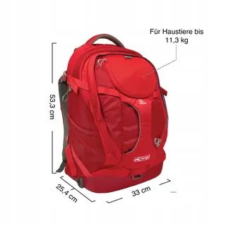 KURGO G-Train Hondenrugzak Waterdicht Flessenvak 11kg Rood — miniatuur 6