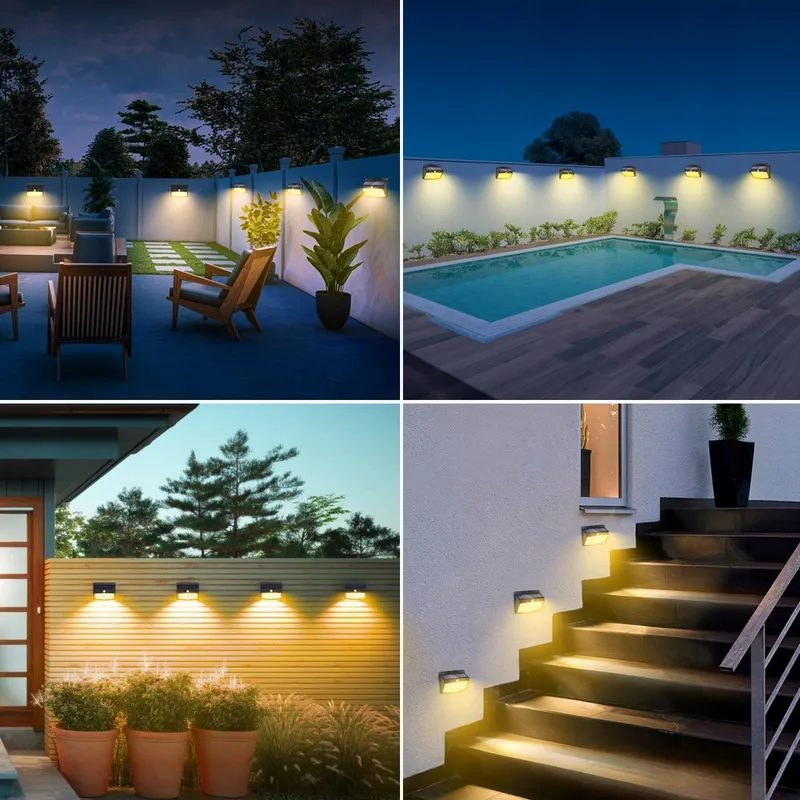PEASUR LED Solarlamp Buiten Met Bewegingssensor 3 Stuks 138 LED IP65 — foto 6
