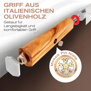 FUJUNI Messenset Damast 3-delig VG-10 Lemmet Elzenhouten Handvat — miniatuur 3