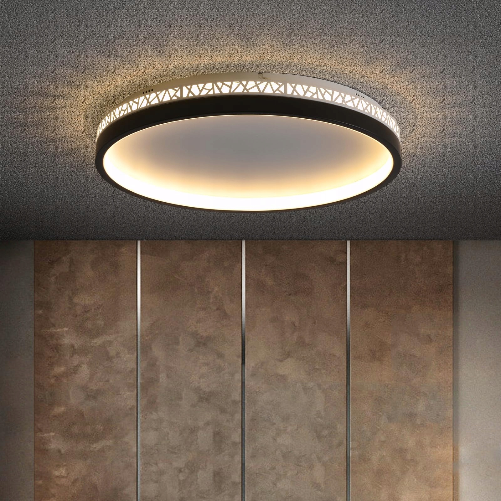 SEATAIN LED Plafondlamp 30W 3000K Warm Licht Zwart 30cm Slaapkamer