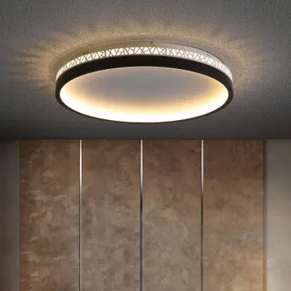 SEATAIN LED Plafondlamp 30W 3000K Warm Licht Zwart 30cm Slaapkamer
