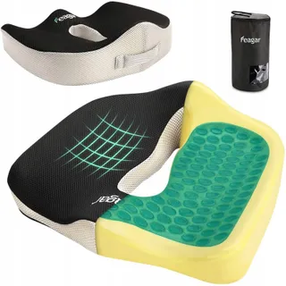 FEAGAR Orthopedisch Gelkussen Ergonomisch Bureau Auto 44x30cm