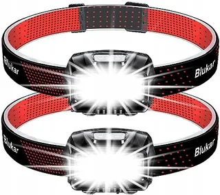 BLUKAR LED Hoofdlamp 2 Stuks 8 Modi Sensor IPX5 Lichtgewicht