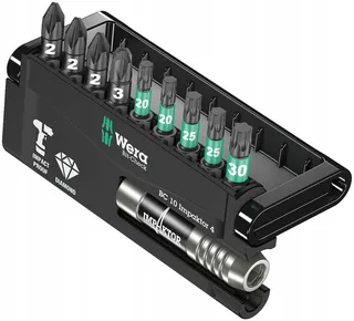 WERA Bit-Check Impaktor 4 10-delig Gekleurd