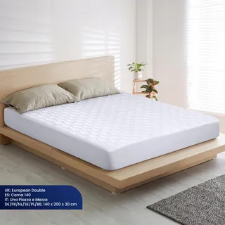 UTOPIA BEDDING Waterdichte Matrasbeschermer 140x200cm — miniatuur 2