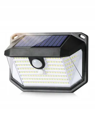 Solarlamp Bewegingssensor IP65 Waterdicht LED Zwart