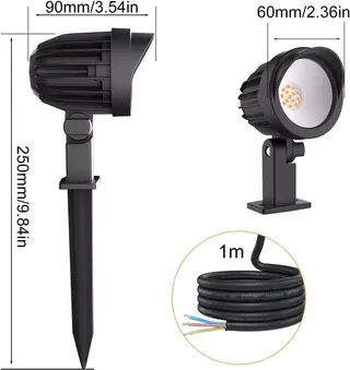 MEIKEE 7W LED Tuinverlichting IP66 500LM 2700K 4 Stuks