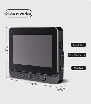 VIVOTECH Draadloze Deurbel met Camera 1080P 4,3 Inch Scherm IPS — miniatuur 9