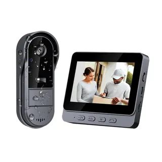 VIVOTECH Draadloze Deurbel met Camera 1080P 4,3 Inch Scherm IPS — miniatuur 1