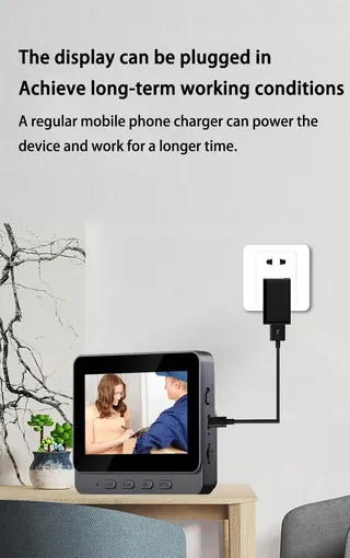 VIVOTECH Draadloze Deurbel met Camera 1080P 4,3 Inch Scherm IPS — miniatuur 7