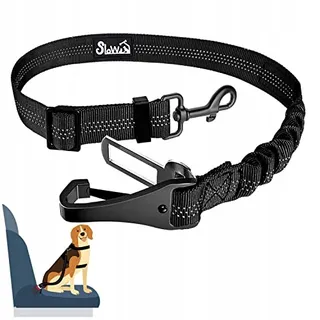 EYEIN Veiligheidsgordel voor Honden 3-in-1 Nylon 90cm Zwart