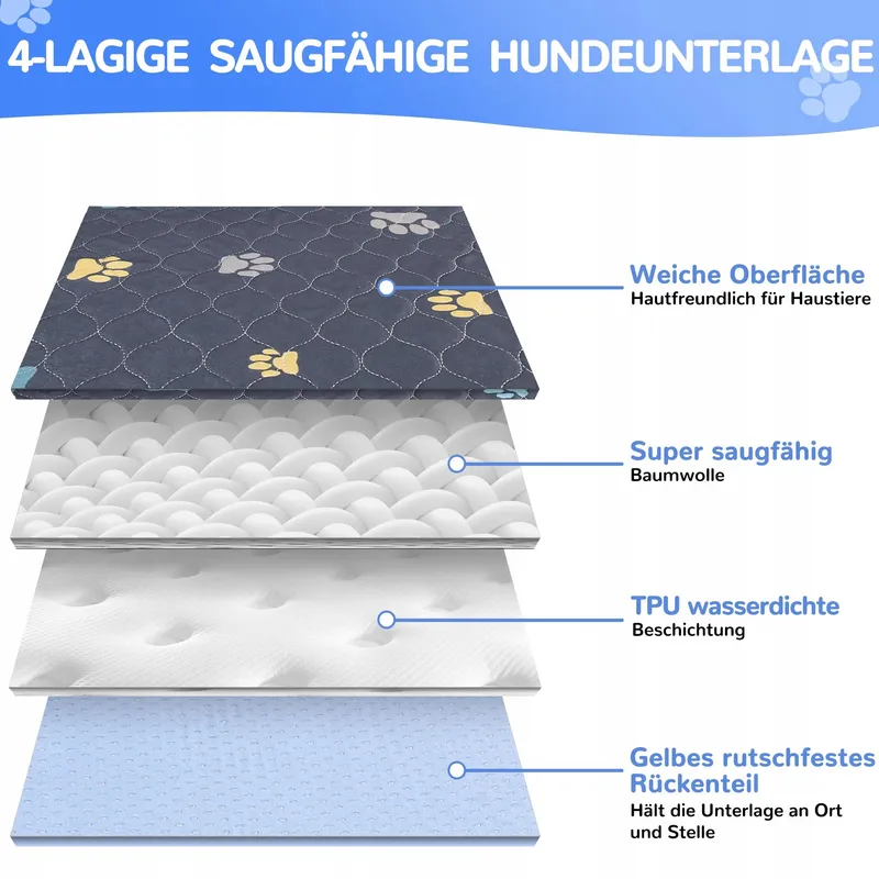AITMEXCN Wasbare Trainingsmatten Hond Super Absorberend 45x60cm — foto 2