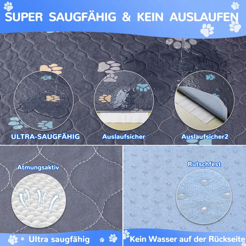 AITMEXCN Wasbare Trainingsmatten Hond Super Absorberend 45x60cm — foto 3