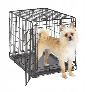 NEW WORLD B24 Opvouwbare Hondenkrat 61cm Met Lekbak Zwart