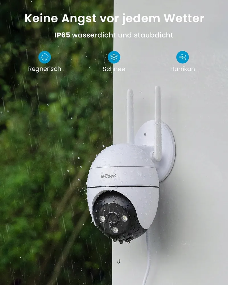 IEGEEK Camera Buiten 2K Bewegingsdetectie Audio — foto 9