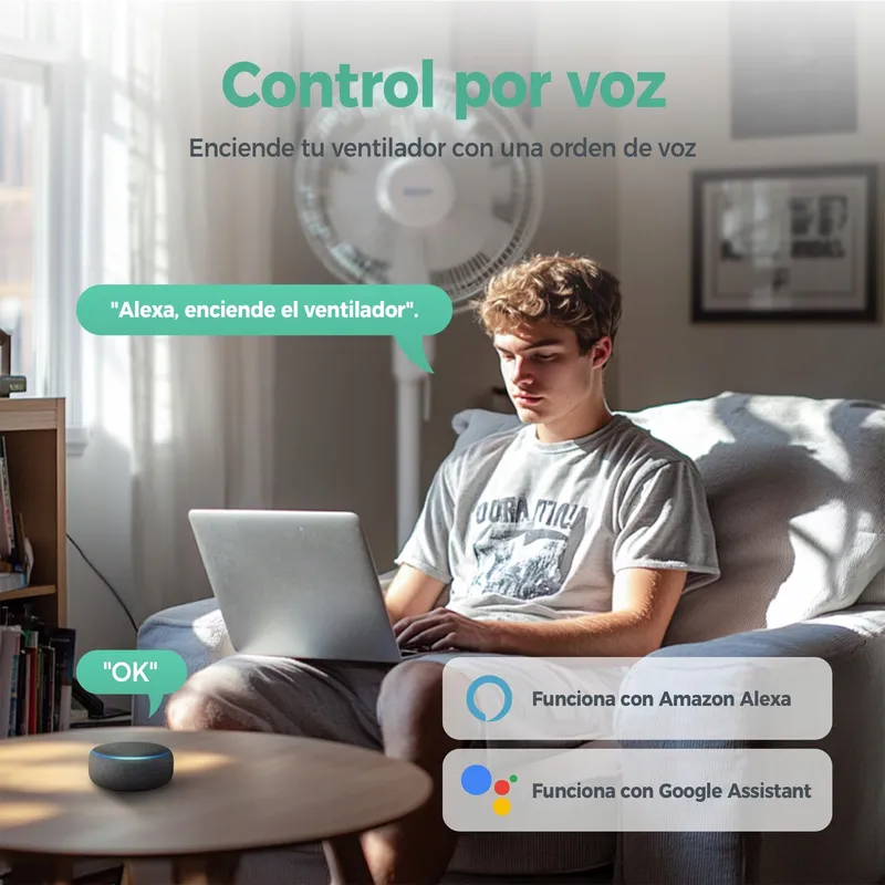 TESSAN Slim WiFi Stopcontact met Stroommeting Alexa Google — foto 4