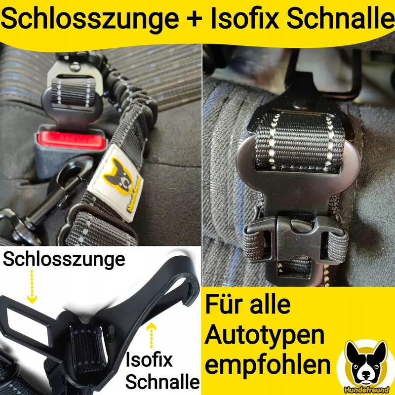 HUNDEFREUND Autogordel Hond Verstelbaar Veilig — foto 2