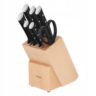 TEFAL Ice Force Messenset 8-delig Roestvrij Staal Hout