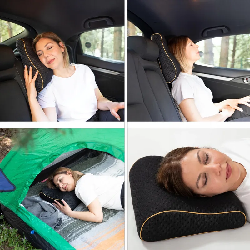 ALKAMTO Campingkussen Ergonomisch Memory Foam — foto 2