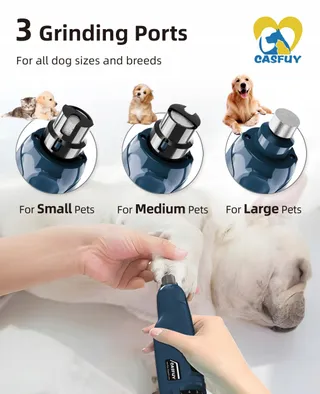 CASFUY Nagelslijper Honden Katten 6-Snelheden 2 LED — miniatuur 5