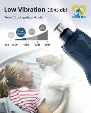 CASFUY Nagelslijper Honden Katten 6-Snelheden 2 LED — miniatuur 7