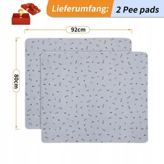 Puppytrainingsmatten Superabsorberend 80x92cm Waterdicht