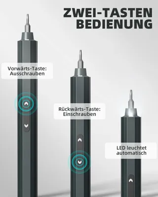 DOINOW Mini Elektrische Schroevendraaier 48-in-1 Bits LED — miniatuur 7