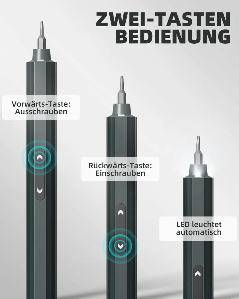 DOINOW Mini Elektrische Schroevendraaier 48-in-1 Bits LED — foto 7