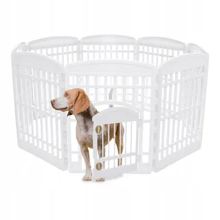 IRIS OHYAMA Puppyren 8 Panelen met Deur 90cm Wit