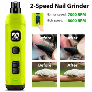 CASFUY Nagelslijper Honden Katten 2-Snelheid LED Groen — miniatuur 5