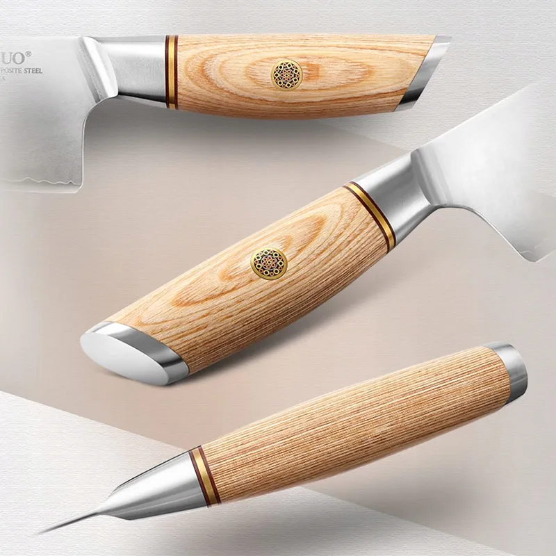 XINZUO Koksmes 21cm 10Cr15CoMoV Japanse Stijl Pakkaholz — foto 2